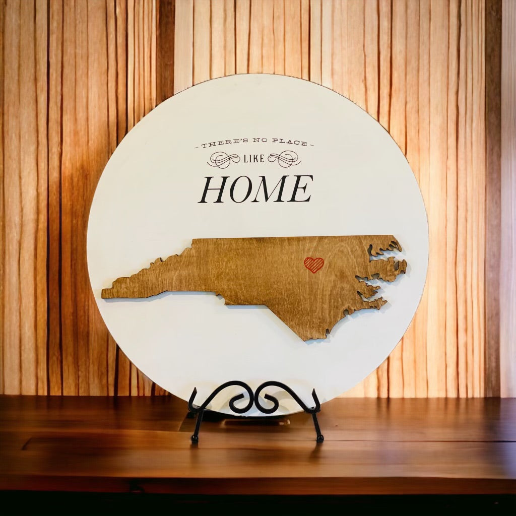 There’s No Place Like Home Wood Round 18”