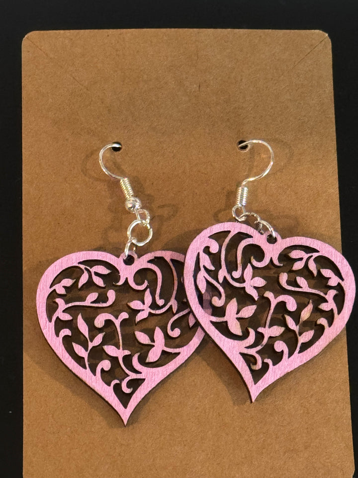 Floral Heart Earrings