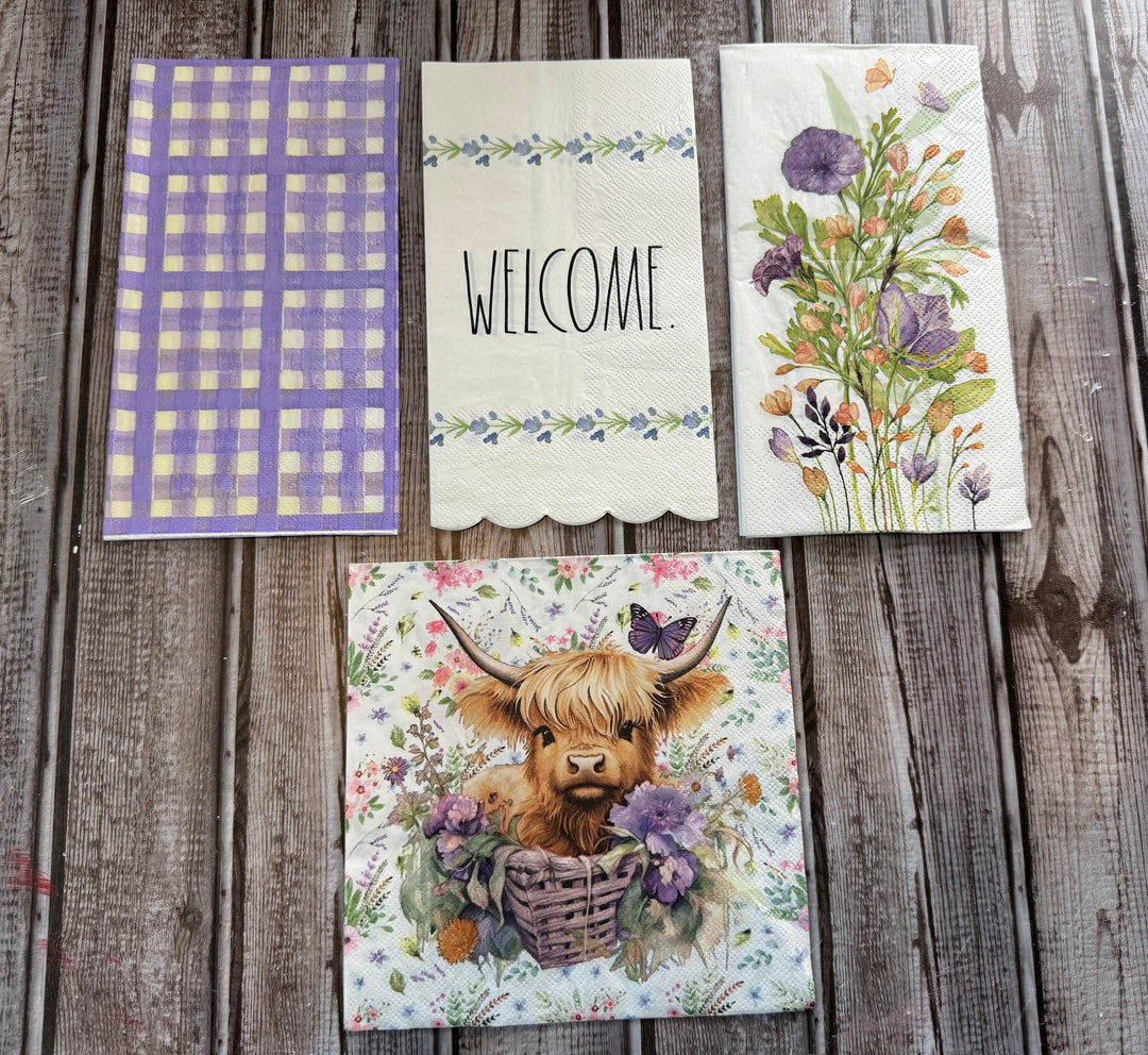 Highland cow- Purple