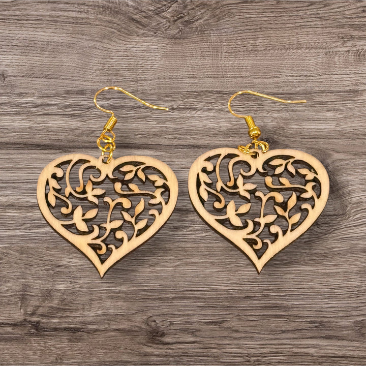 Floral Heart Earrings