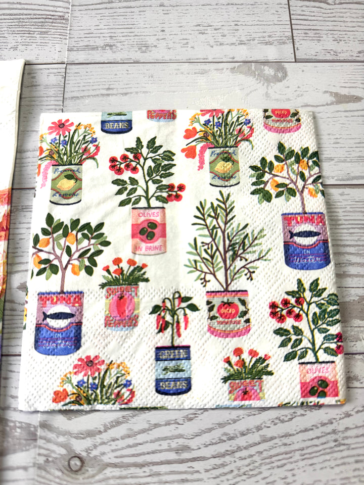 Flower garden napkin bundle