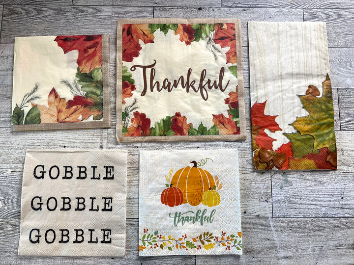 Fall Thankful napkin bundle