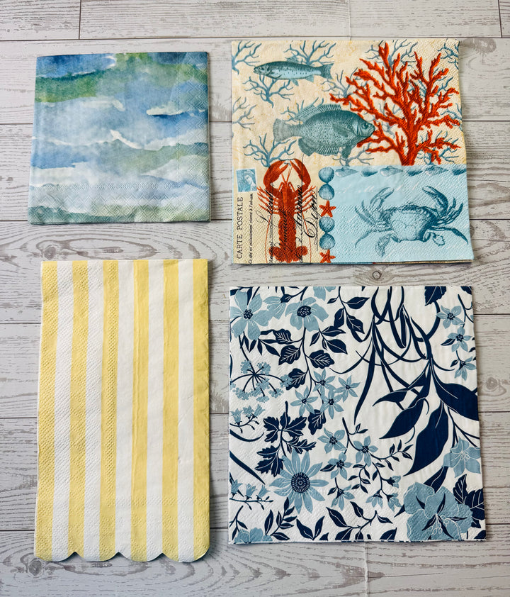 Coastal Blue napkin bundle