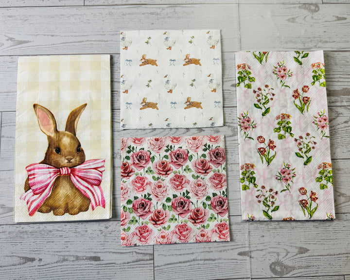 Bunnies and Bows napkin bundle