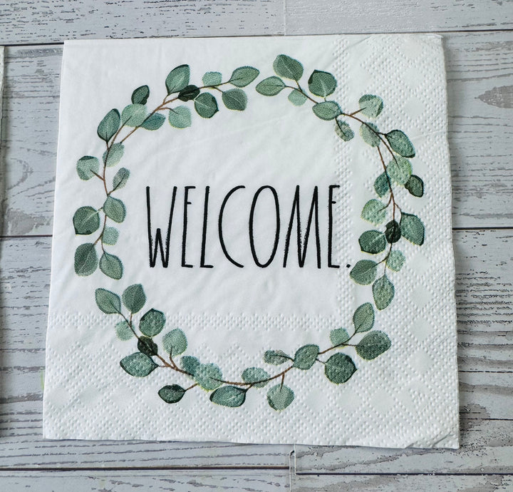Succulent and floral napkin bundle