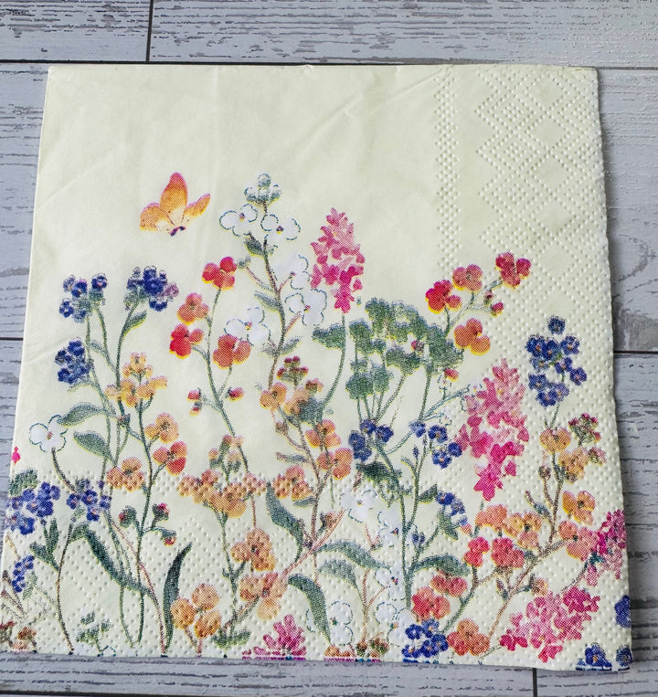 Succulent and floral napkin bundle