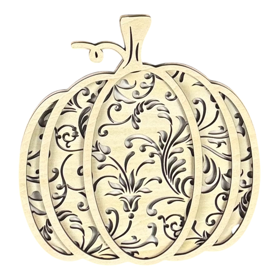 Floral pumpkin