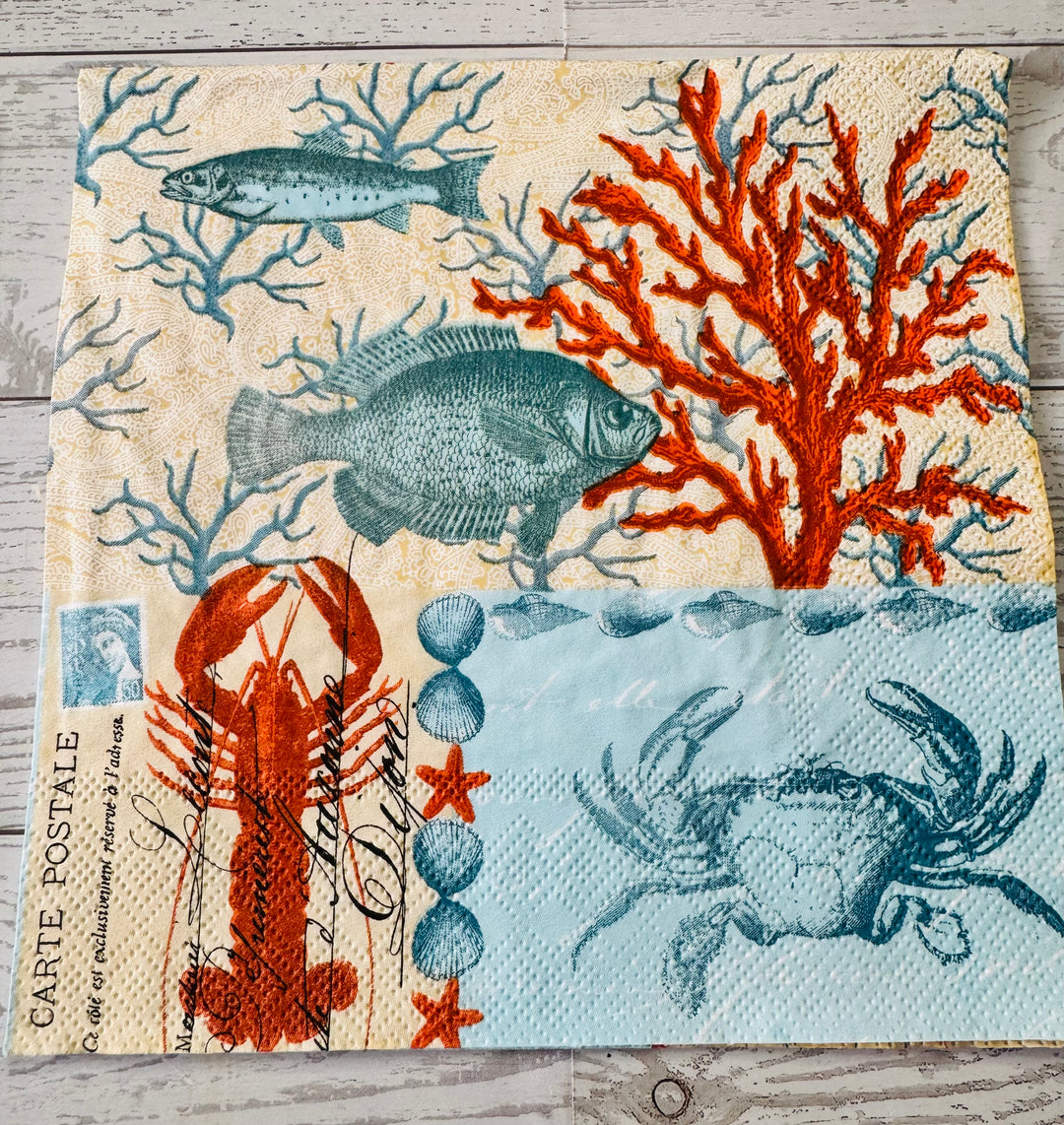 Coastal Blue napkin bundle