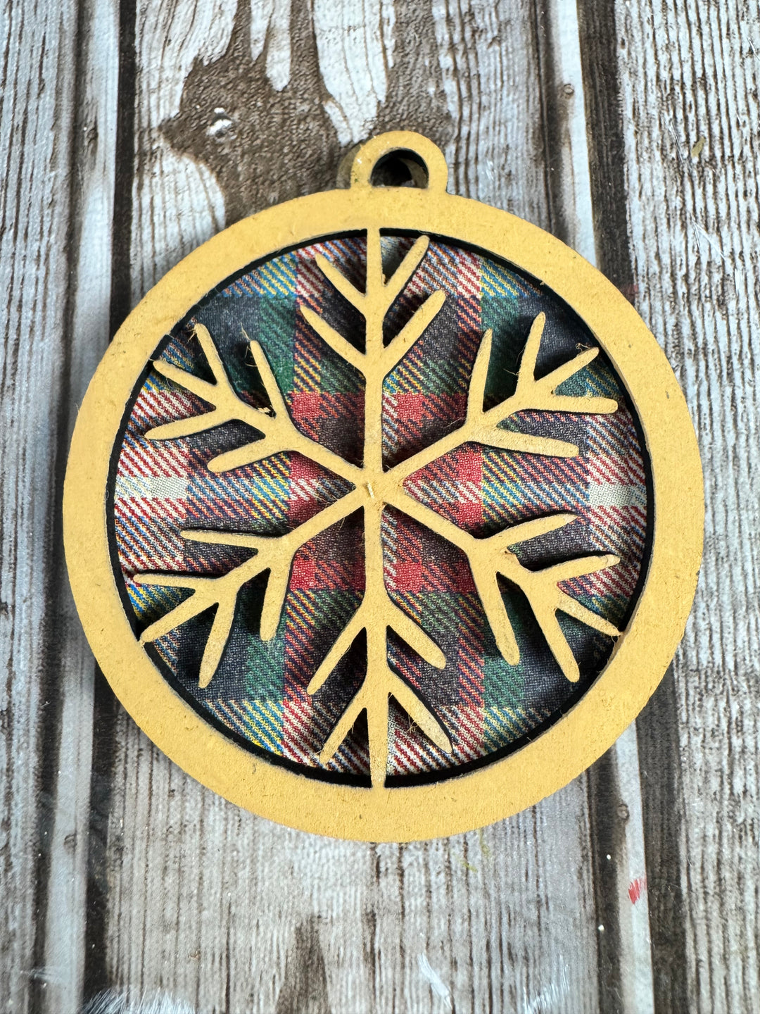 Layered Snowflake ornament set of 4