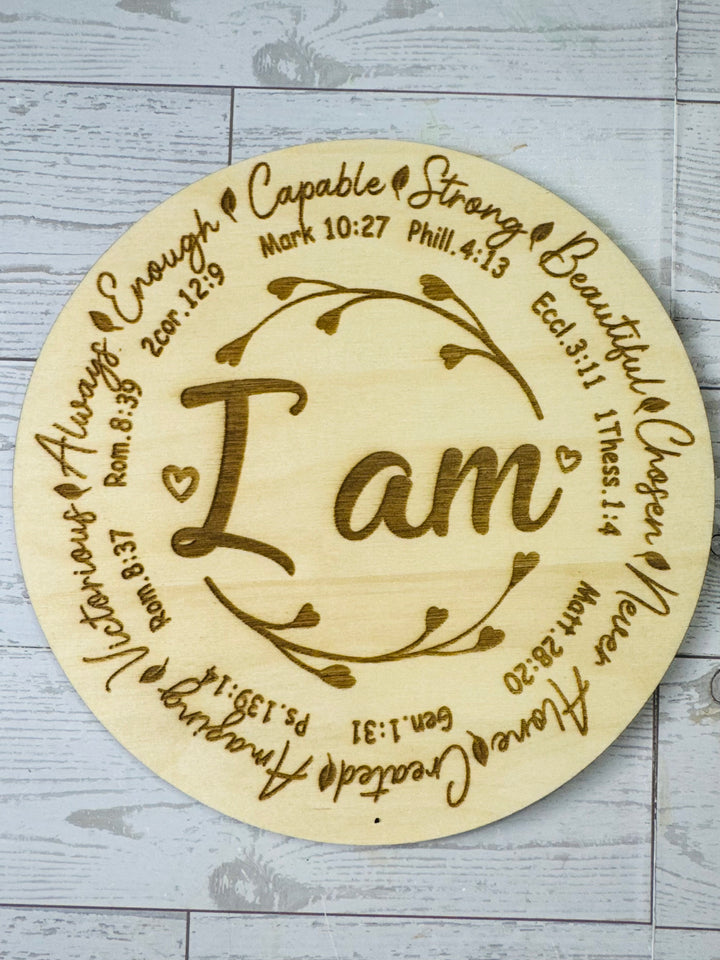 I Am affirmation round