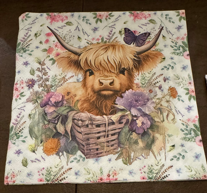 Highland Cow Wildflower Bundle