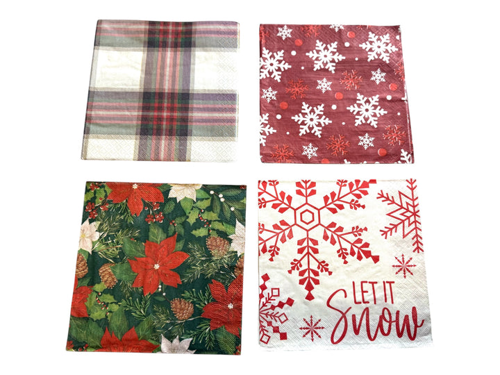 Christmas pattern napkin bundle