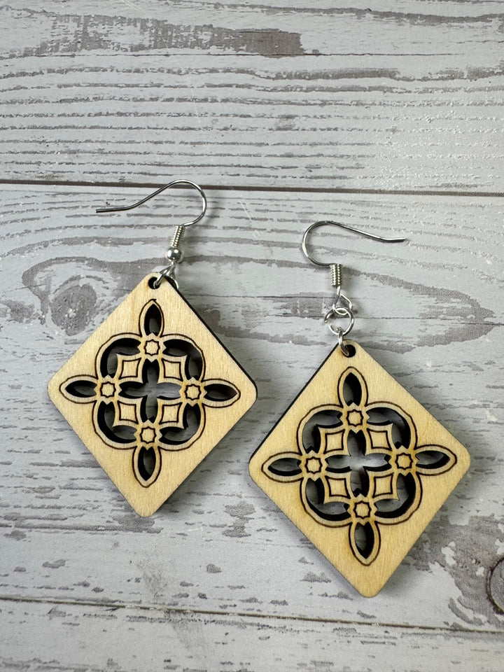 Boho mosaic earrings