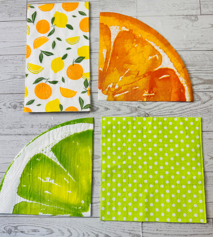 Citrus napkin bundle
