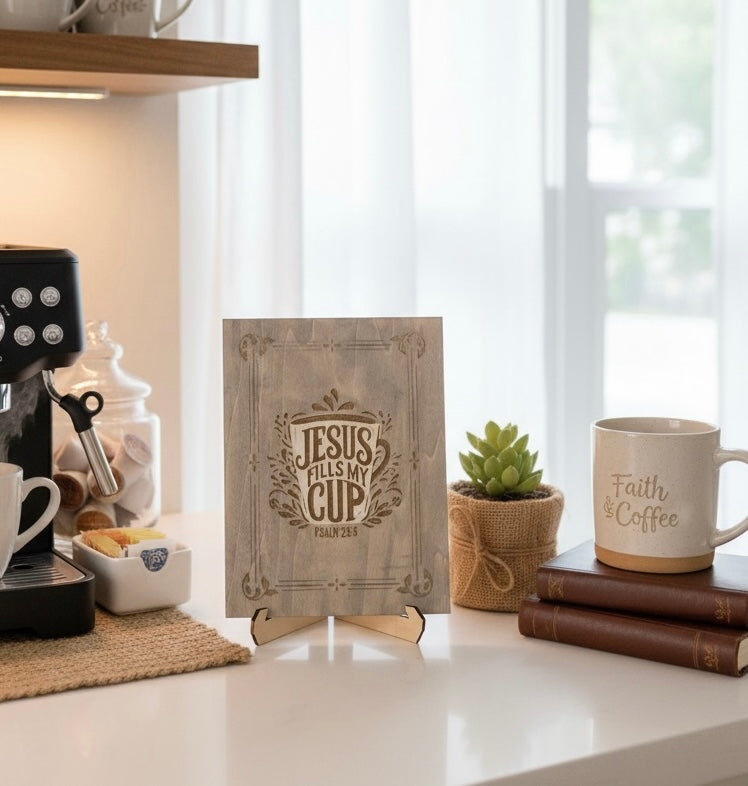 Jesus Fills My Cup sign