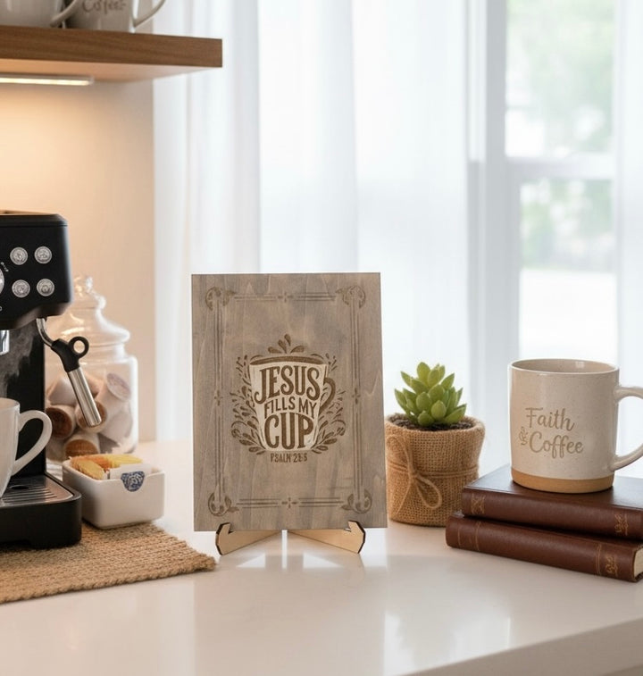 Jesus Fills My Cup sign
