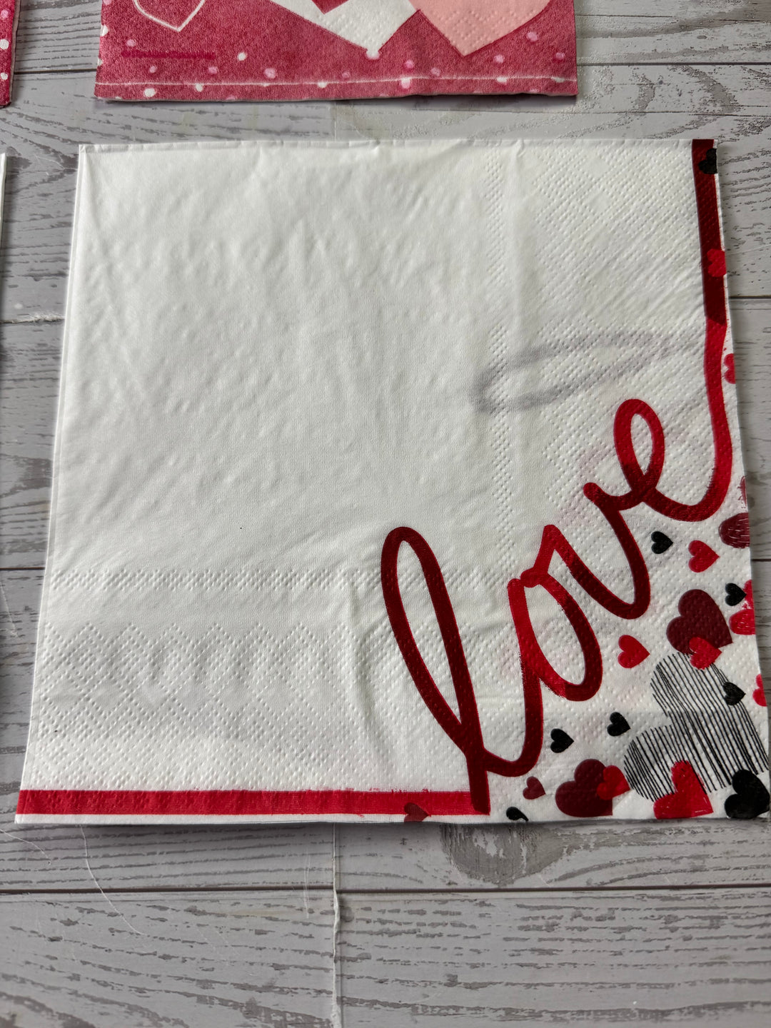 Valentine napkin bundle