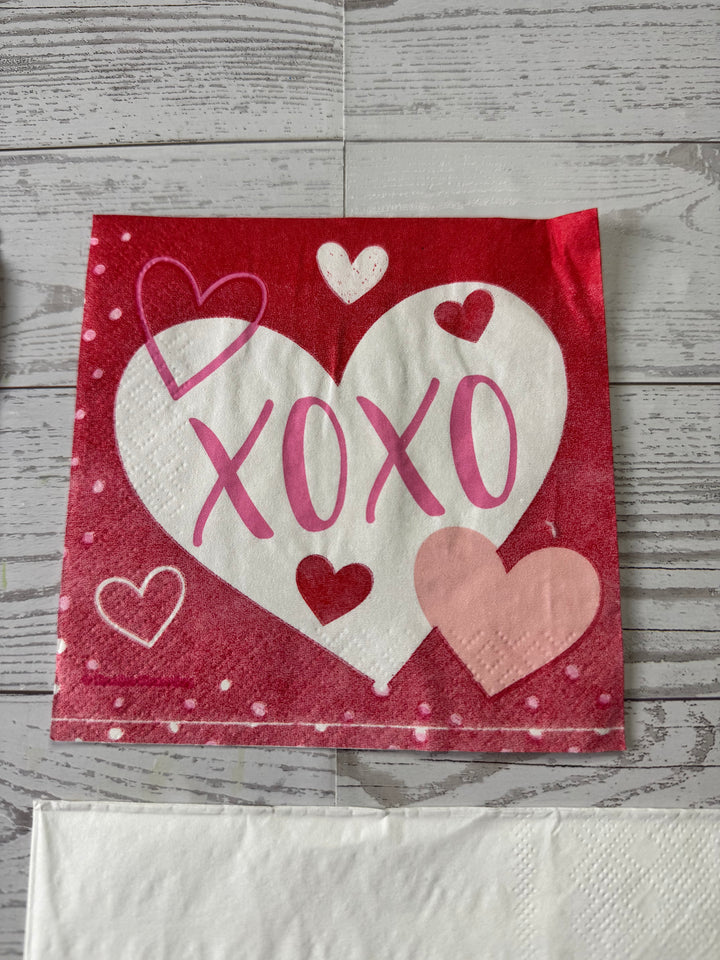 Valentine napkin bundle