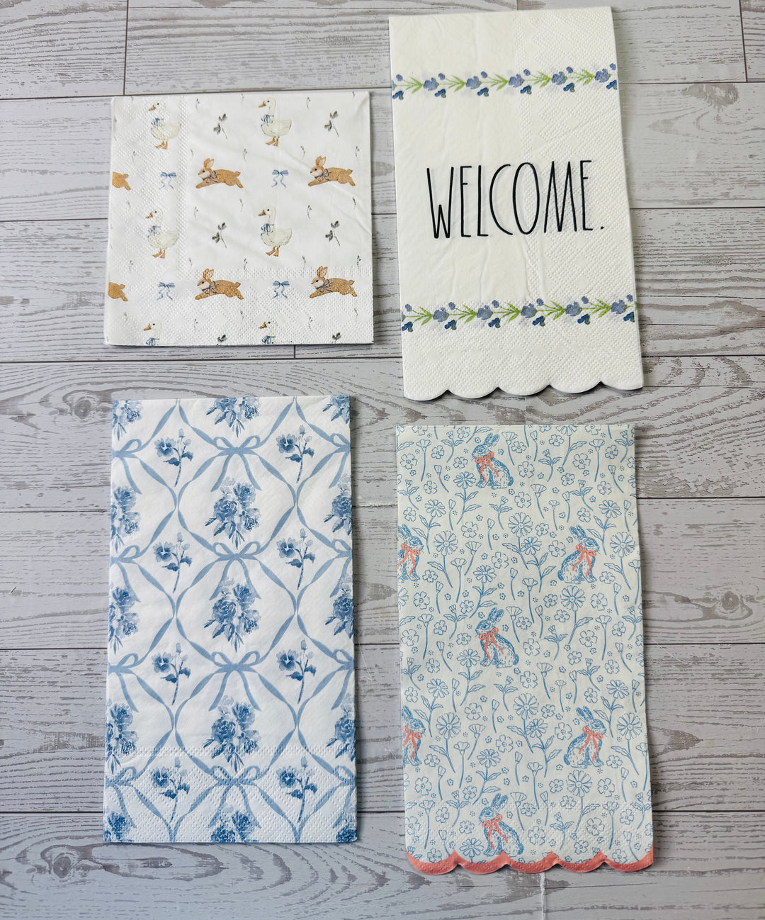 Welcome Bunny napkin bundle