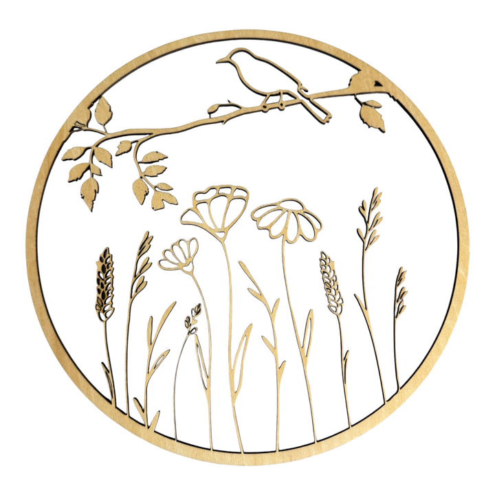 Wildflower Nature Scene cutout