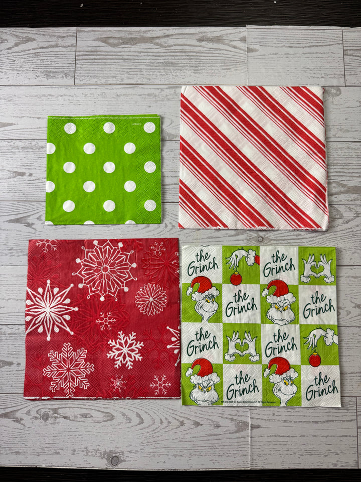 Red & Green napkin bundle