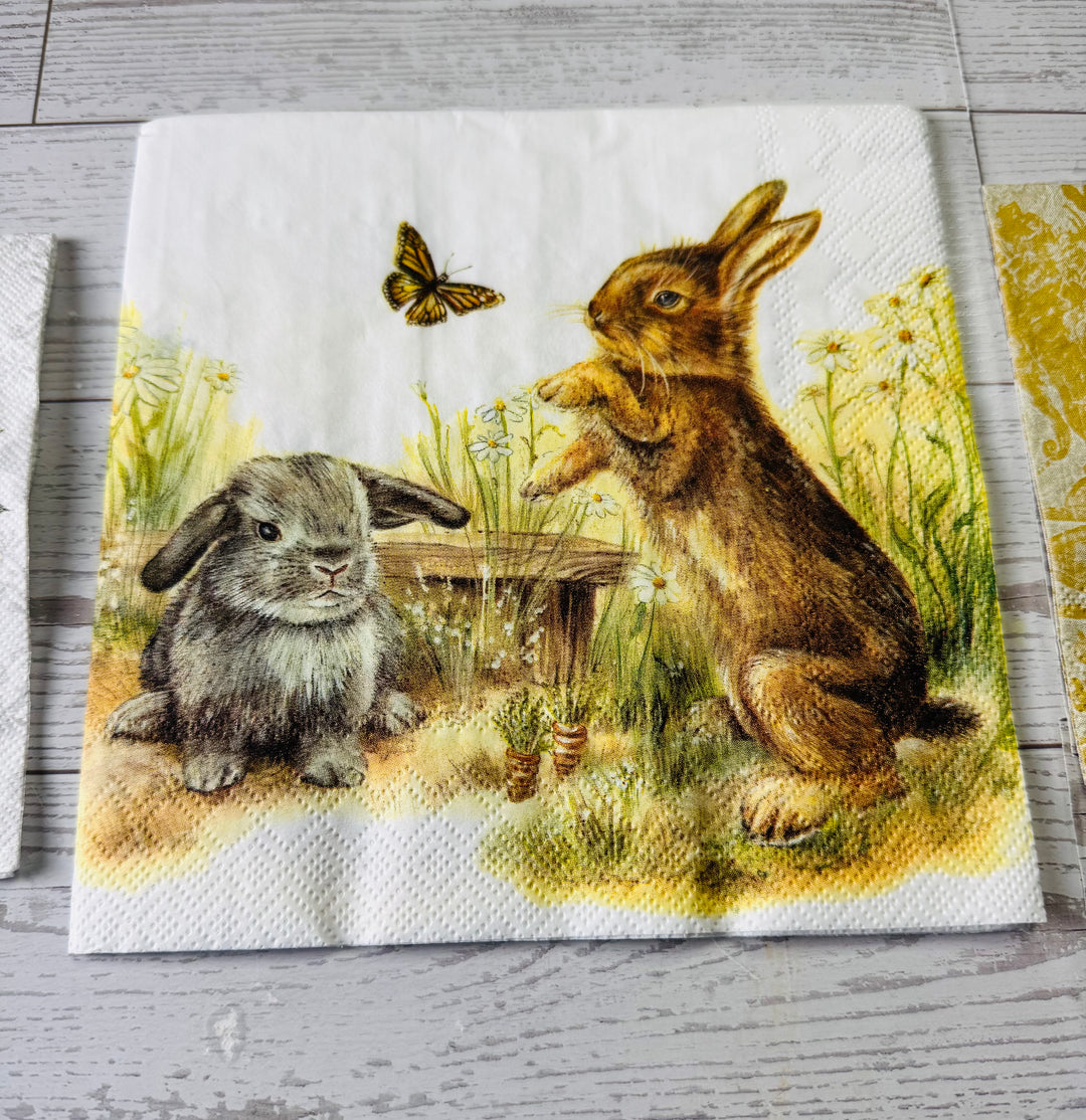 Bees and Bunnies Napkin Bundle