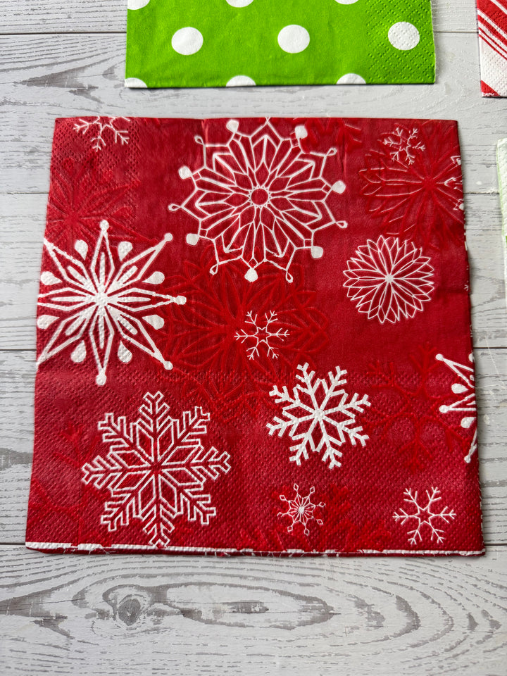 Red & Green napkin bundle