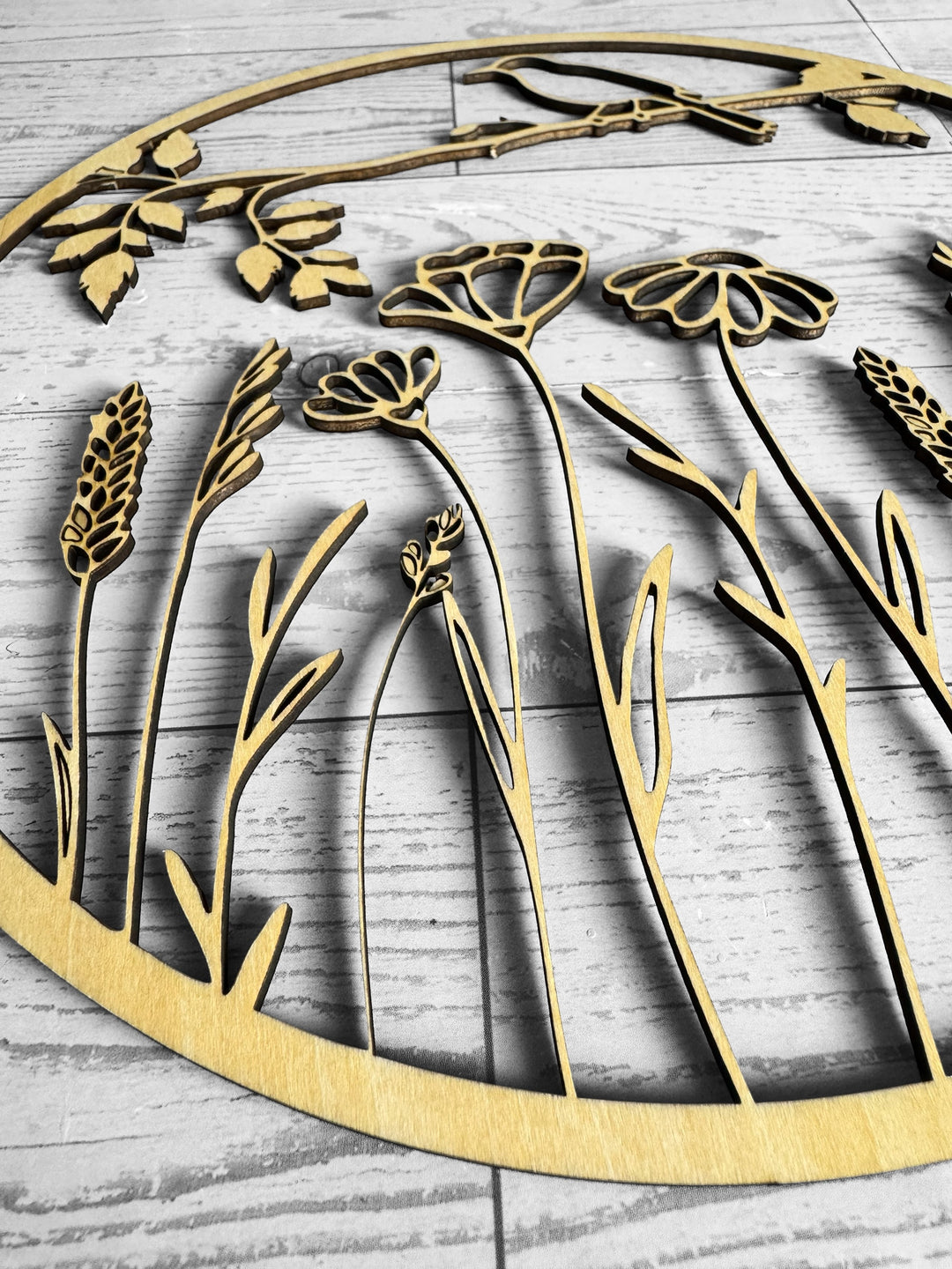 Wildflower Nature Scene cutout