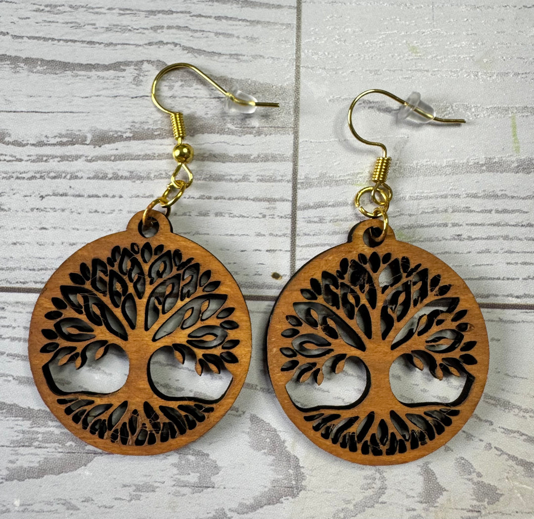 Rooted in Faith Tree earrings