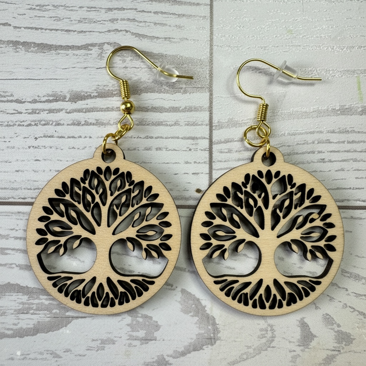 Rooted in Faith Tree earrings