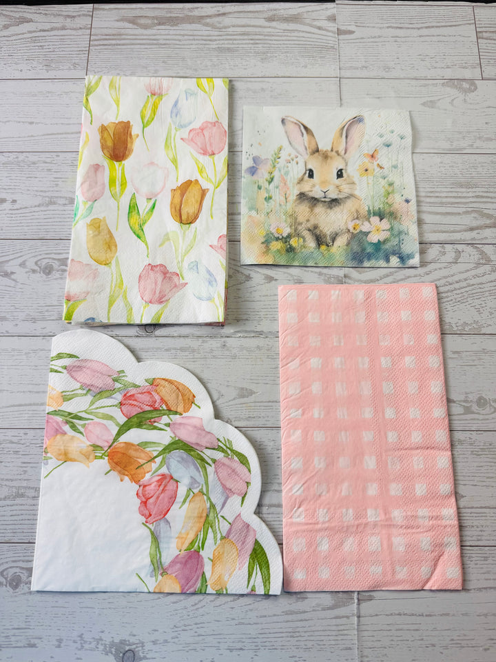 Bunny & Tulip napkin bundle