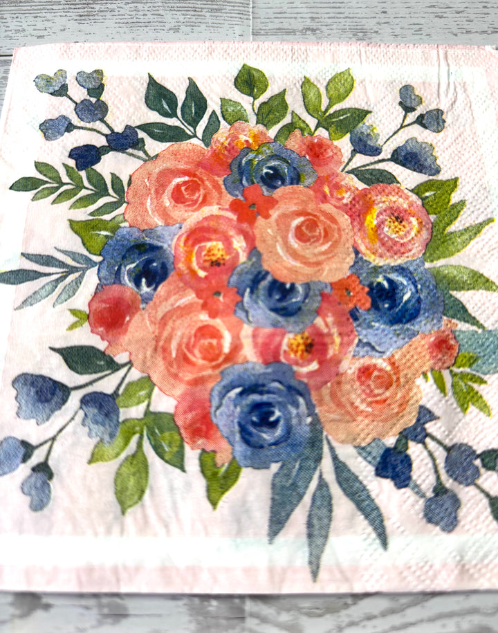 Butterfly floral napkin bundle