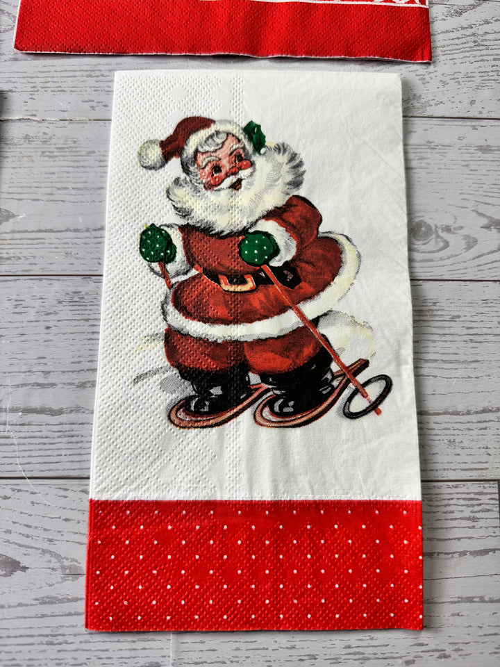 Santa snowflake napkin bundle