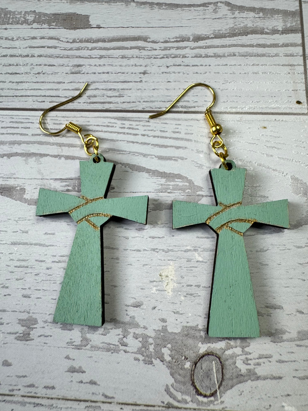 Grace upon Grace cross earrings