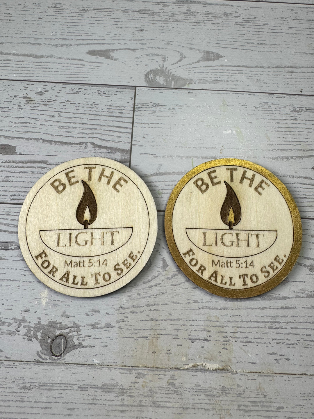 Be The Light token- 5 pack