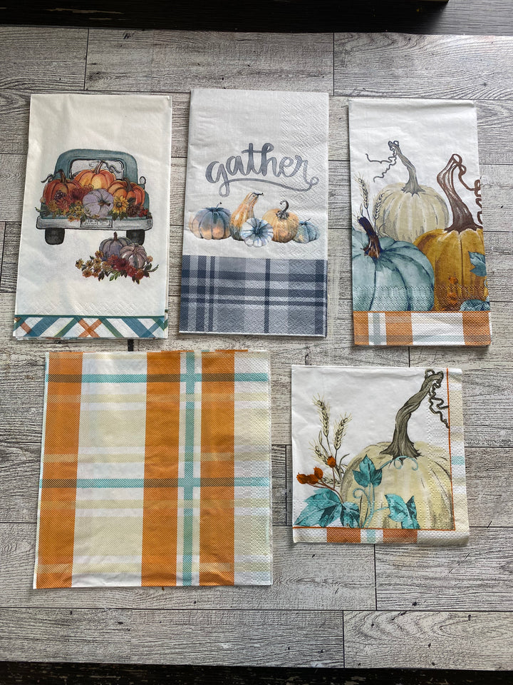 Fall truck napkin bundle