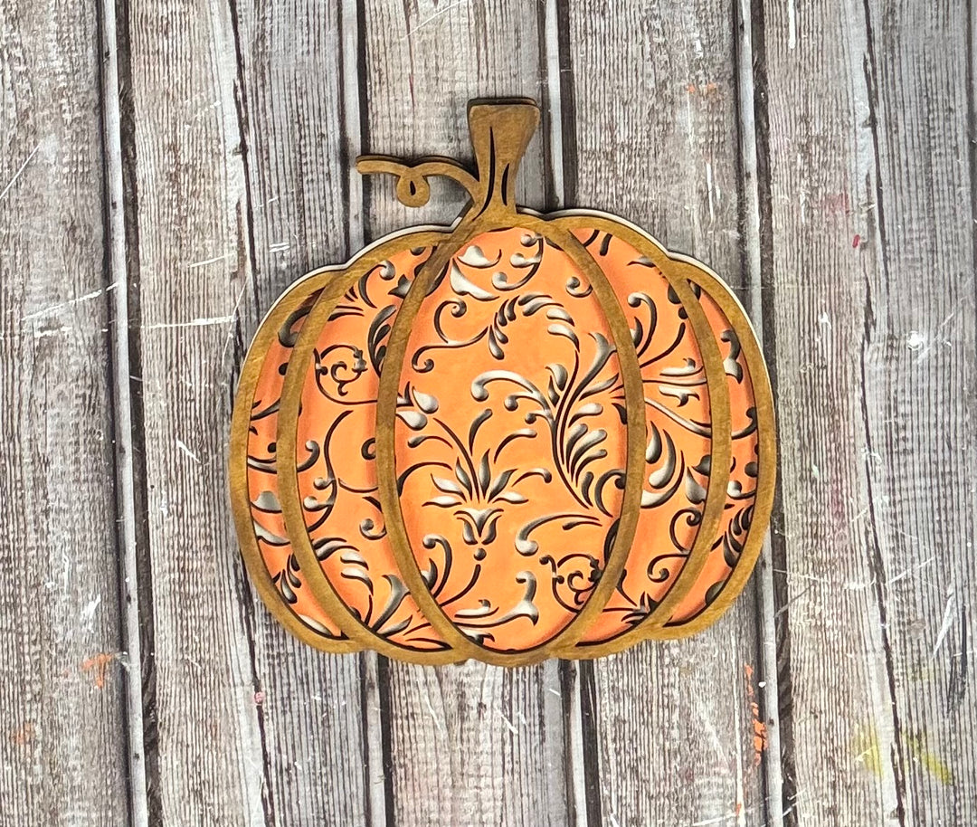 Floral pumpkin