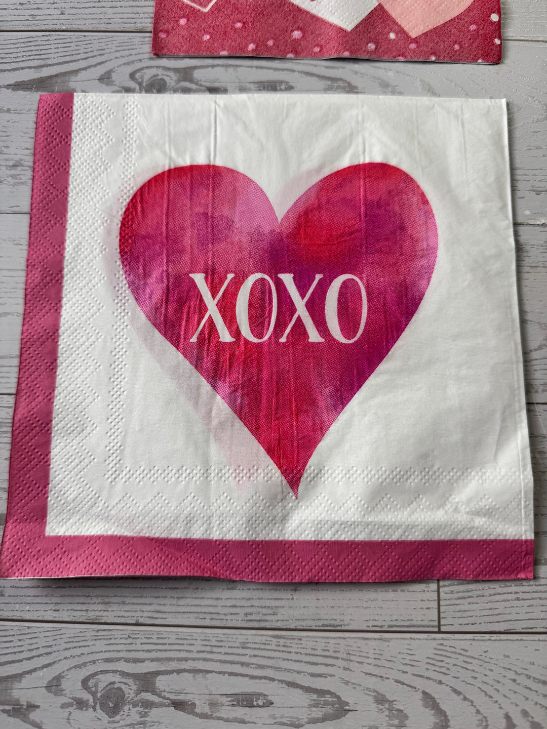 Valentine napkin bundle