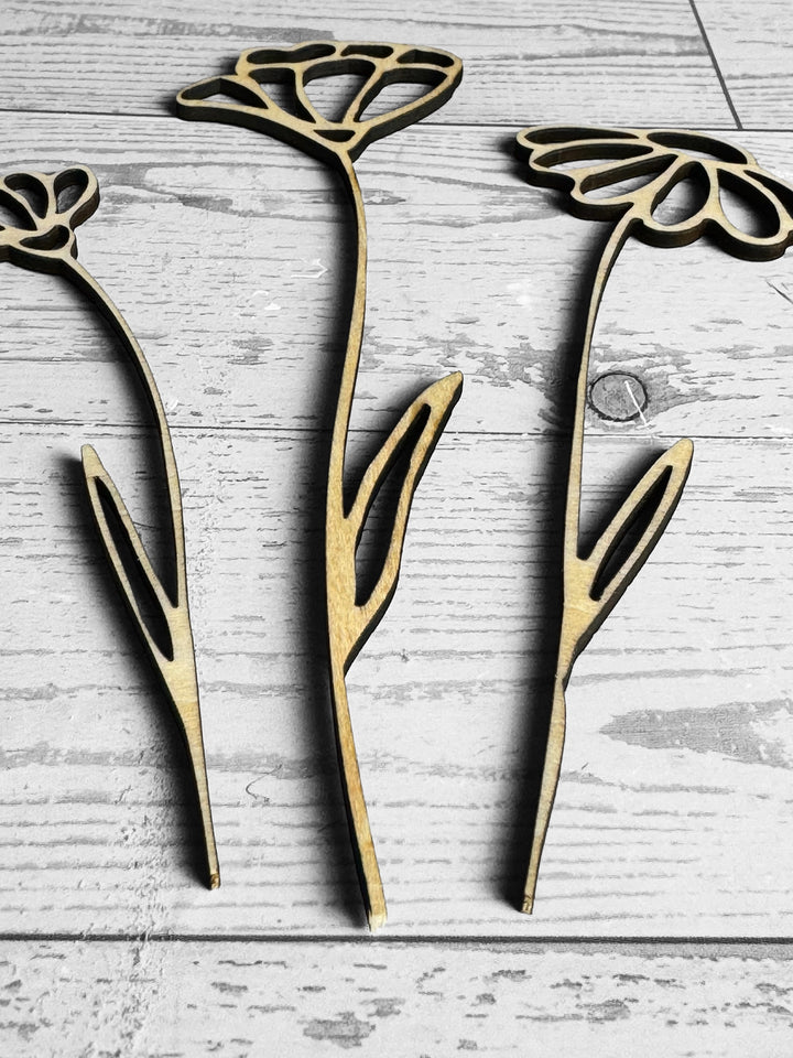 Wildflower Nature Scene cutout