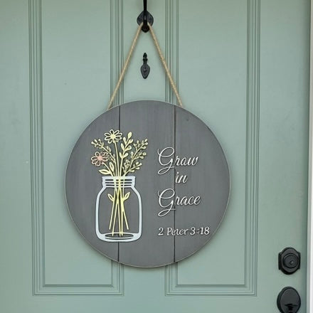 Grow in Grace Mason Jar