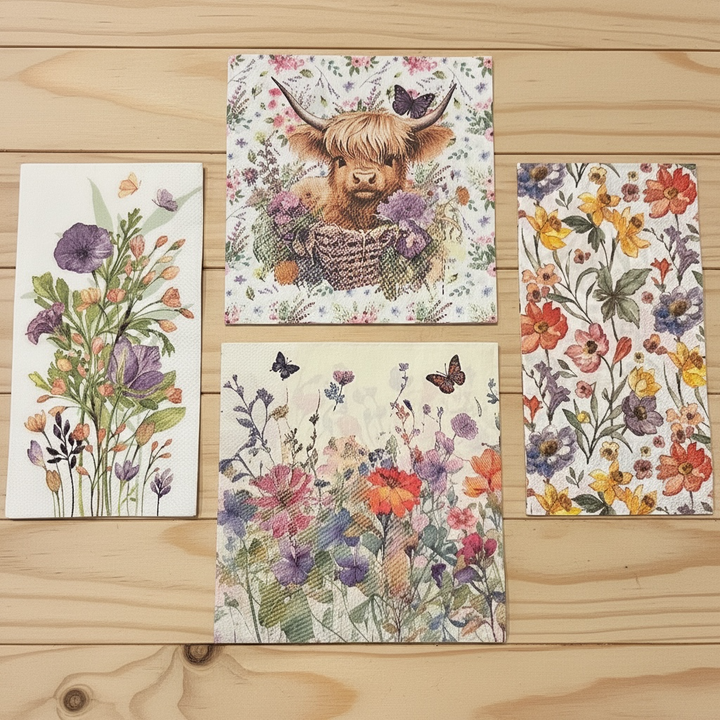 Highland Cow Wildflower Bundle