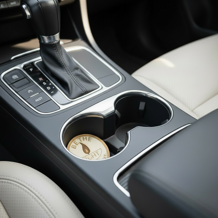 Be The Light car coaster or car charm