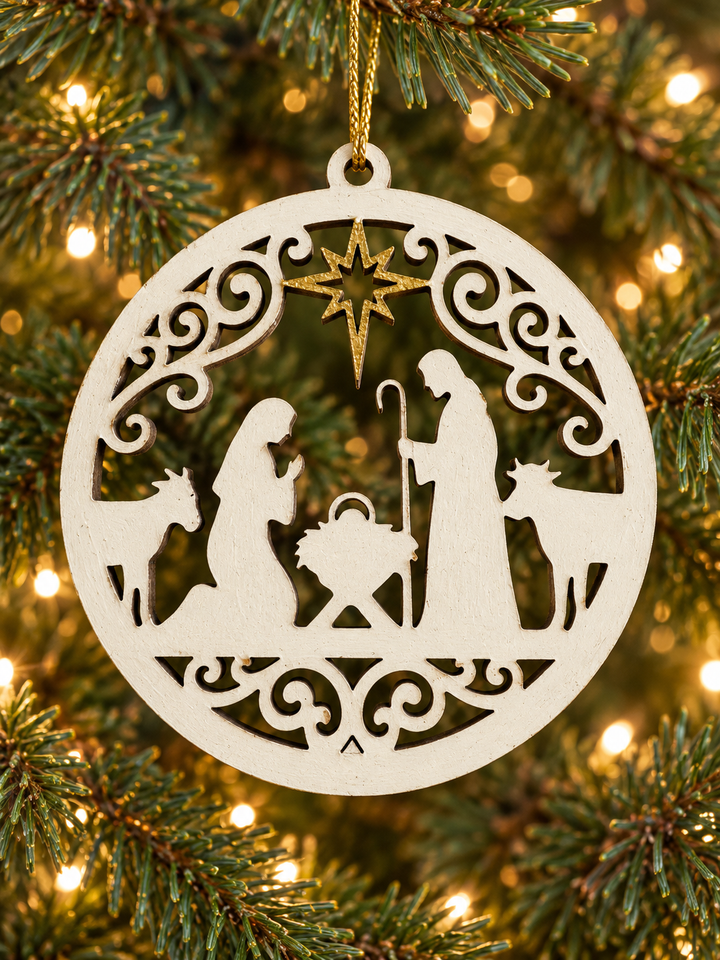 Nativity ornaments Set of 8