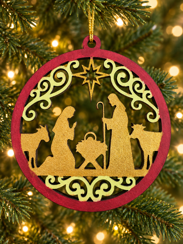 Nativity ornaments Set of 8