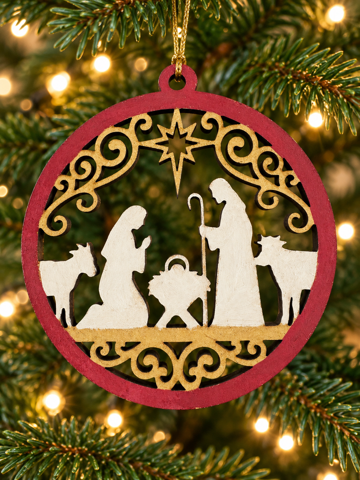 Nativity ornaments Set of 8