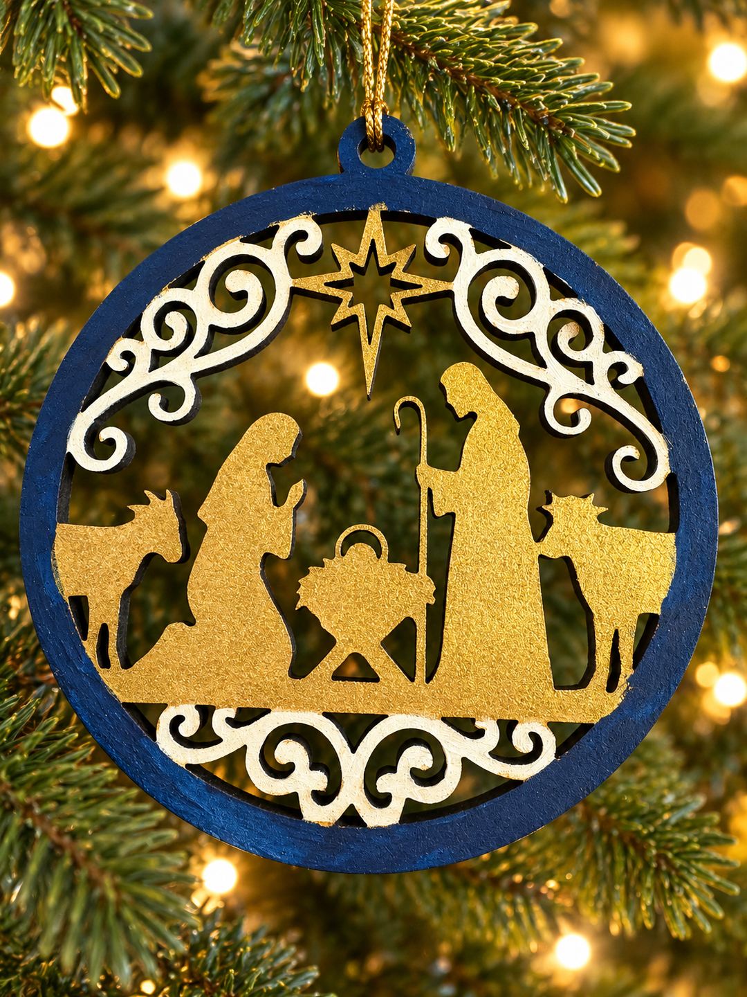 Nativity ornaments Set of 8