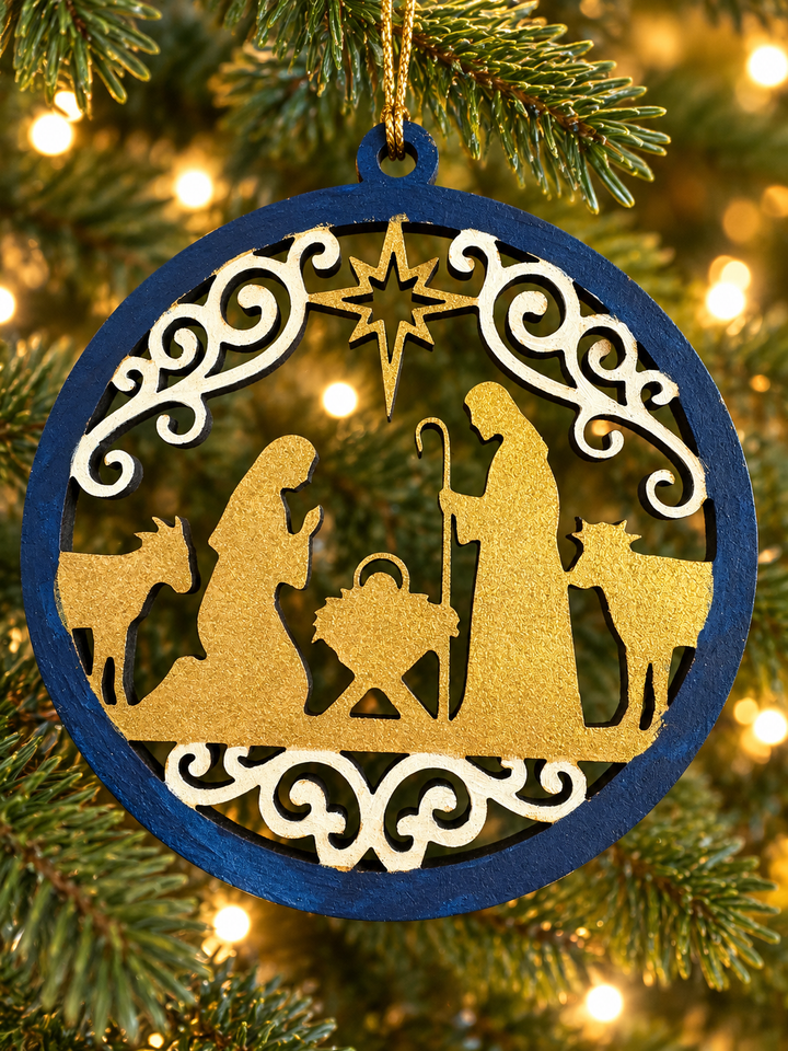 Nativity ornaments Set of 8